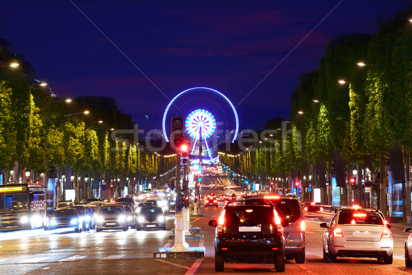 Champs Elysees avenue in Paris France Stock photo © lunamarina