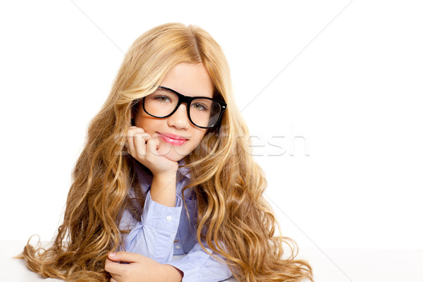 Сток-фото: моде · Kid · девушки · очки · портрет