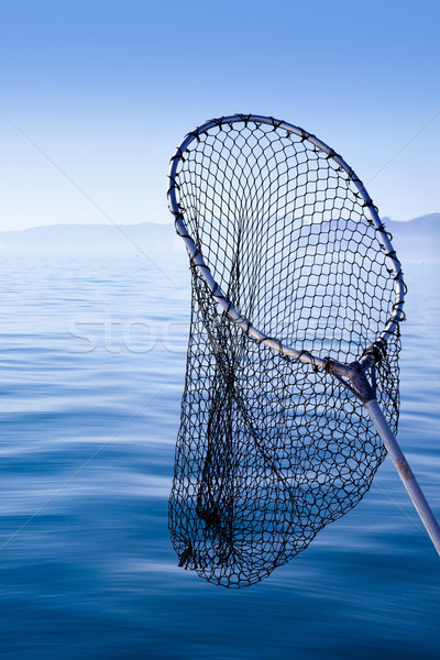 Stock fotó: Halászat · leszállás · net · kék · tenger · mediterrán