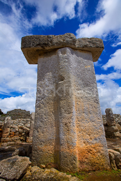 Menorca Taules Torralba de en Salort Salord prehistoric Stock photo © lunamarina