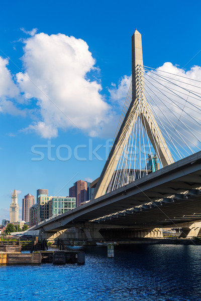 ストックフォト: ボストン · 橋 · 丘 · マサチューセッツ州 · 米国 · ビジネス