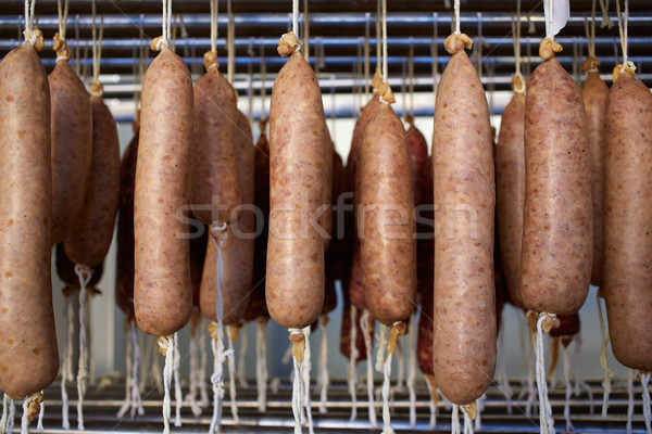 Stock photo: Sobrasada white of Mallorca sausage in Balearic