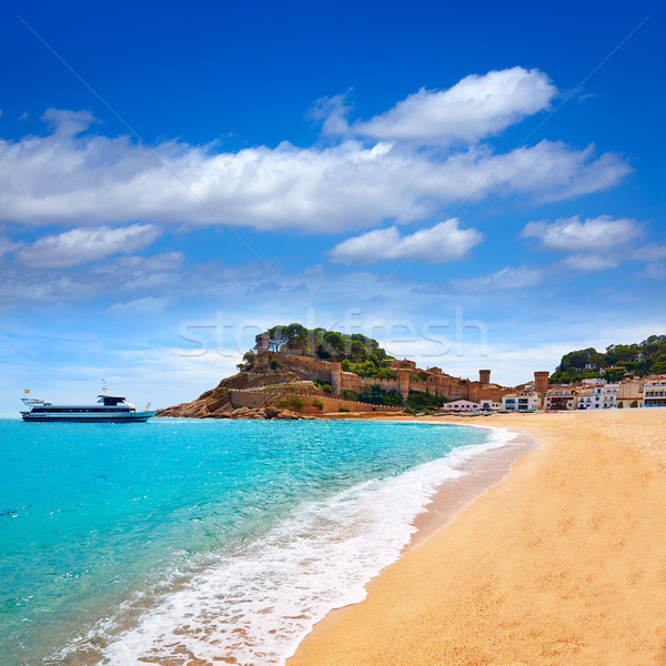 Tossa de Mar beach in Costa Brava of Catalonia Stock photo © lunamarina