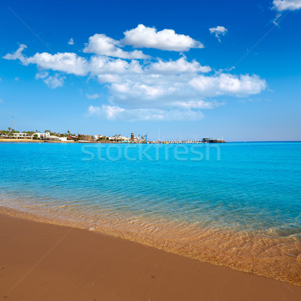 Kanári-szigetek Spanyolország égbolt tájkép tenger háttér Stock fotó © lunamarina