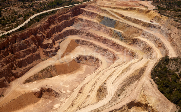 Aerial view of a quarry in Valencia Spain Stock photo © lunamarina