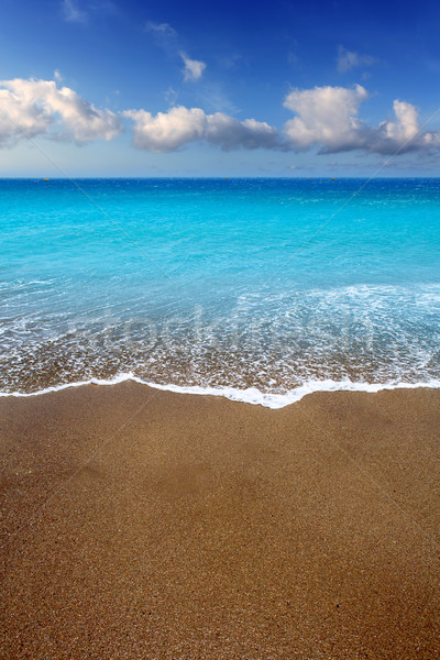 加那利群島 棕色 沙 海灘 綠松石 水 商業照片 © lunamarina