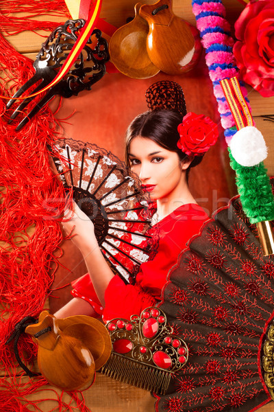Stock foto: Flamenco · Frau · Stierkämpfer · charakteristisch · Spanien · Elemente