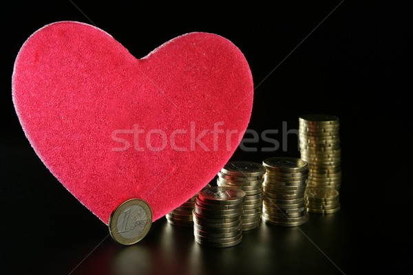 love and money metaphor Stock photo © lunamarina