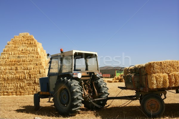 Grange agriculture tracteur forme véhicule [[stock_photo]] © lunamarina