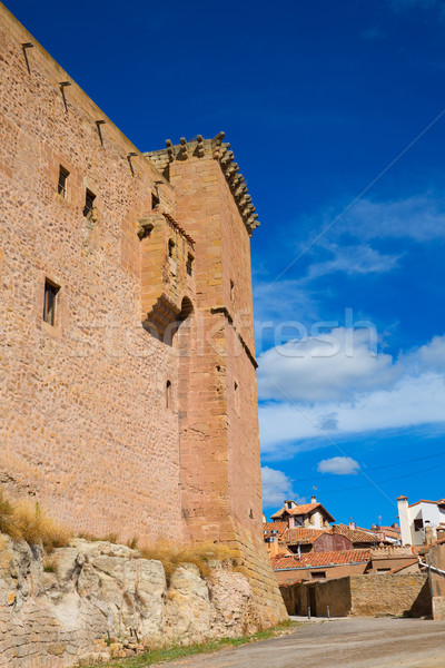Mora de Rubielos Teruel Muslim Castle in Aragon Spain Stock photo © lunamarina