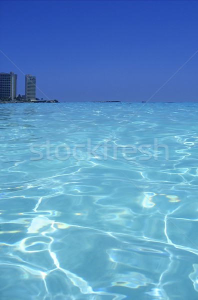 Caribbean sea blue turquoise water in Cancun Stock photo © lunamarina