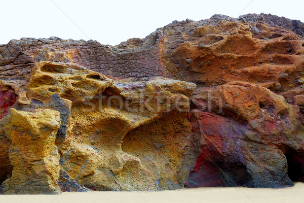 Playa canarias paisaje mar fondo Foto stock © lunamarina
