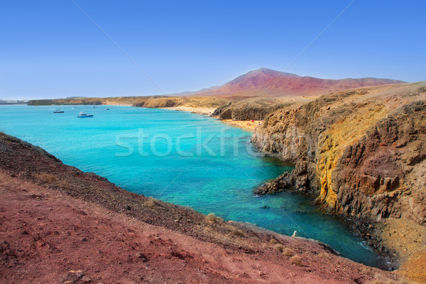 Lanzarote Playa del Pozo beach costa Papagayo Stock photo © lunamarina