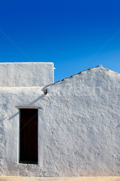 Ibiza Santa Agnes whitewashed houses Stock photo © lunamarina