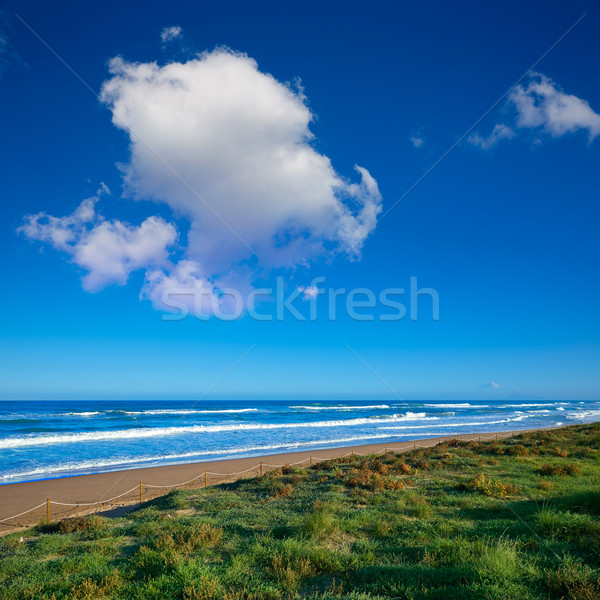 Strand Valencia Spanien Meer Ozean Reise Stock foto © lunamarina