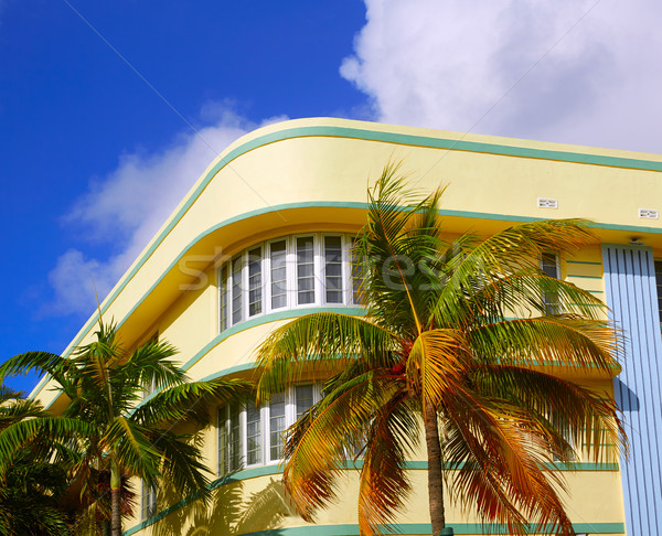 Stok fotoğraf: Miami · plaj · okyanus · art · deco · Florida · bölge