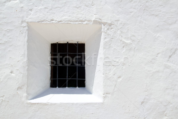 Ibiza mediterranean white wall window Stock photo © lunamarina