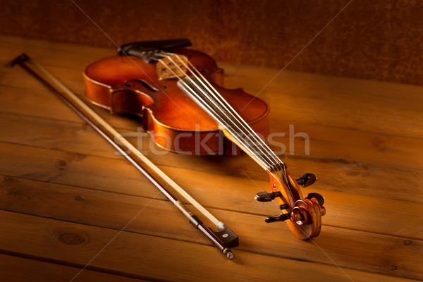 Stock fotó: Klasszikus · zene · hegedű · klasszikus · fából · készült · arany