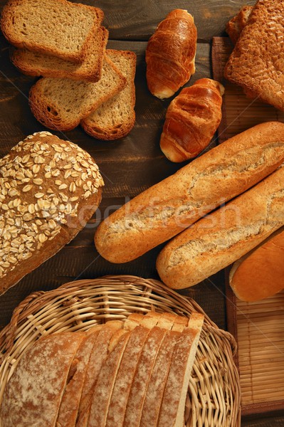 Varied bread still life Stock photo © lunamarina