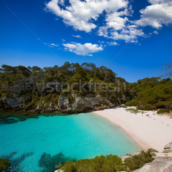Cala Macarelleta in Menorca at Balearic Islands Stock photo © lunamarina
