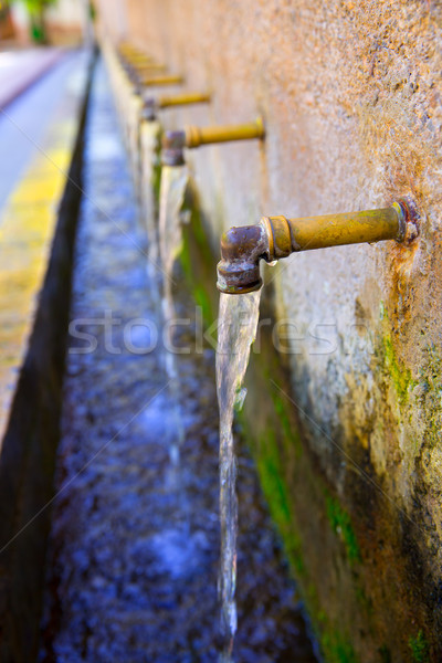 Segorbe fuente de los 50 canos fountain Castellon Spain Stock photo © lunamarina