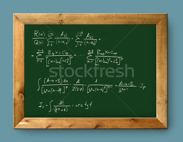 Stok fotoğraf: Tahta · yeşil · tahta · zor · matematiksel · formül