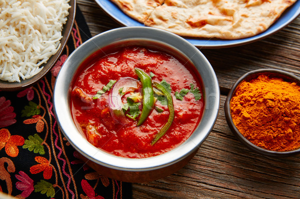 Chicken Tikka Masala indian recipe food Stock photo © lunamarina