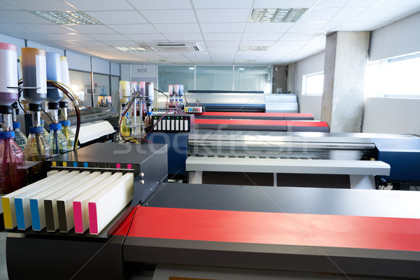printing industry transfer paper printer for textile Stock photo © lunamarina