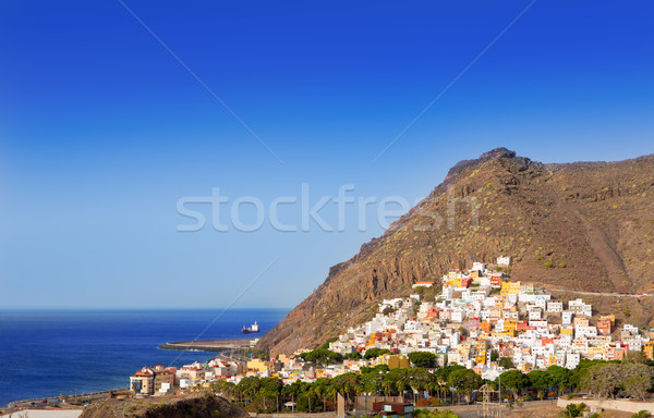 San Andres beach Las Teresitas Santa cruz de Tenerife Stock photo © lunamarina