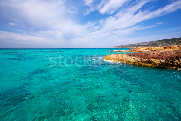 Formentera Es Calo de Sant Agusti turauoise sea Stock photo © lunamarina