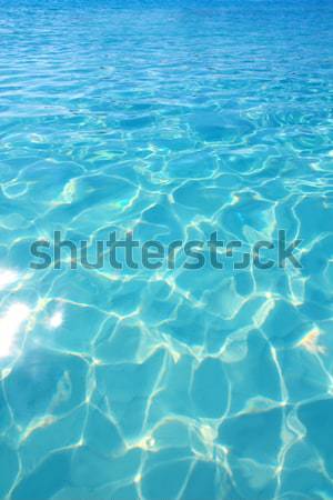 Tropical perfect turcoaz plajă albastru apă Imagine de stoc © lunamarina