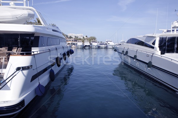 Port marina Strand Wasser Sonne Stock foto © lunamarina