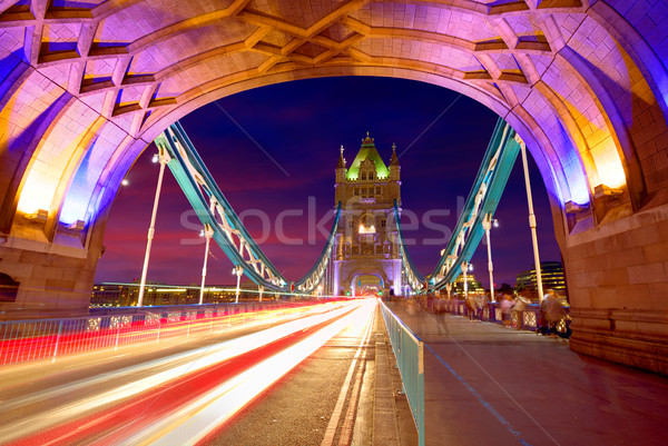 Londra Tower Bridge tramonto thames fiume Inghilterra Foto d'archivio © lunamarina