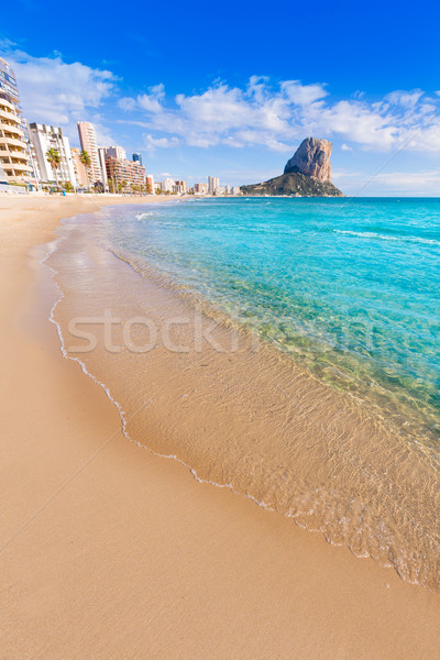 Calpe playa Arenal Bol beach near Penon Ifach Alicante Stock photo © lunamarina