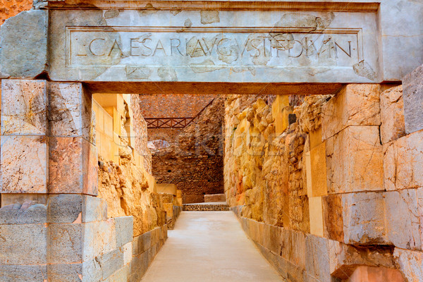 Сток-фото: колонн · римской · амфитеатр · Испания · древних · здании