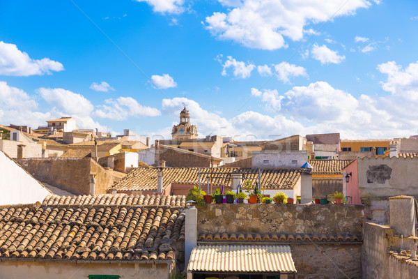 Foto stock: Cidade · velha · mallorca · ilha · Espanha · primavera · edifício