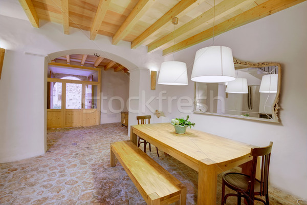 Majorca Balearic indoor house in Balearic Mediterranean style Stock photo © lunamarina