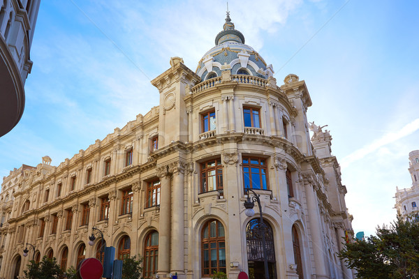 Valencia ciudad edificio cuadrados España calle Foto stock © lunamarina