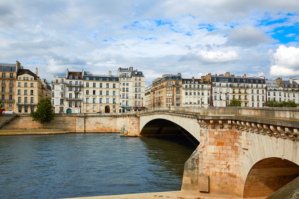 Pont de la Tournelle over Seine river of Paris Stock photo © lunamarina