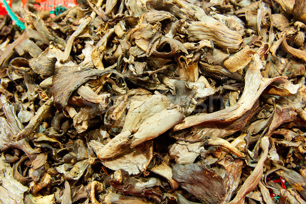 Dried Porcini mushrooms texture macro Stock photo © lunamarina