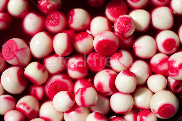 mediterranean pickled onions in red vinegar Stock photo © lunamarina
