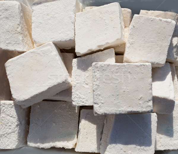 Stock photo: traditionally manufactured soap win white cubes