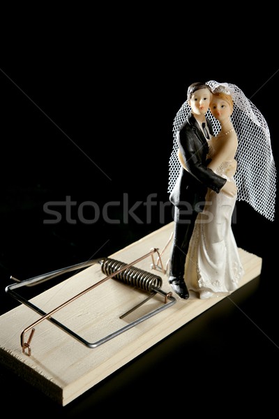 Casamento mouse armadilha clássico masculino idéia Foto stock © lunamarina