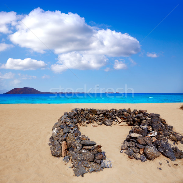 Stock photo: Corralejo Beach Fuerteventura at Canary Islands