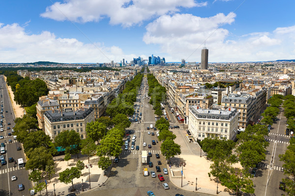 Parijs skyline la defensie antenne Frankrijk Stockfoto © lunamarina