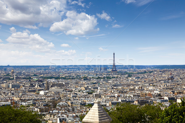 Paris orizont montmartre Franta cer Imagine de stoc © lunamarina