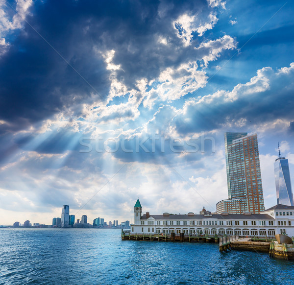 [[stock_photo]]: Pier · batterie · parc · Manhattan · Skyline · New · York