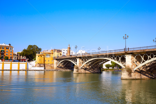 Puente Isabel II bridge in Triana Seville Andalusia Stock photo © lunamarina