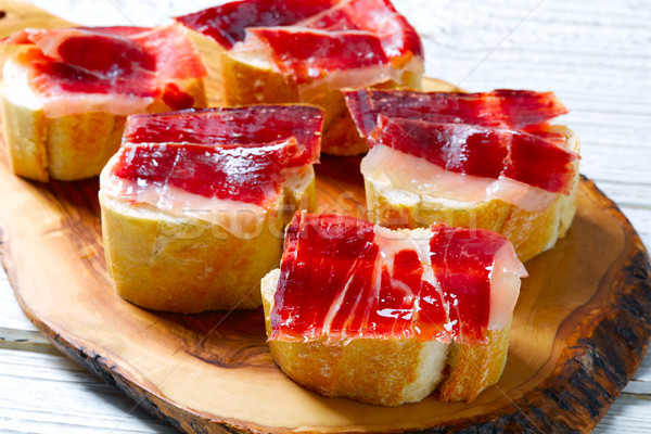 Foto stock: Presunto · Espanha · tapas · comida · receitas · almoço