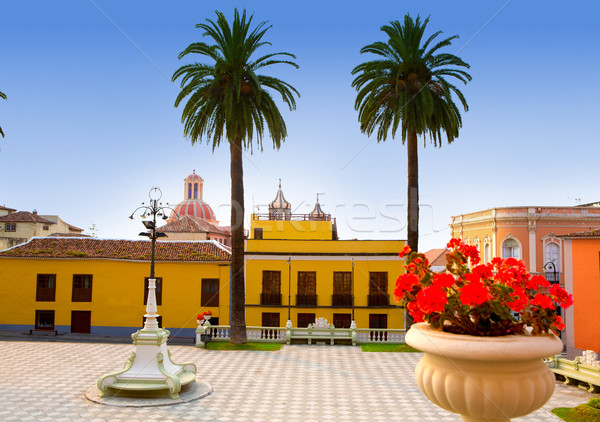 Ayuntamiento square in La Orotava Tenerife Stock photo © lunamarina